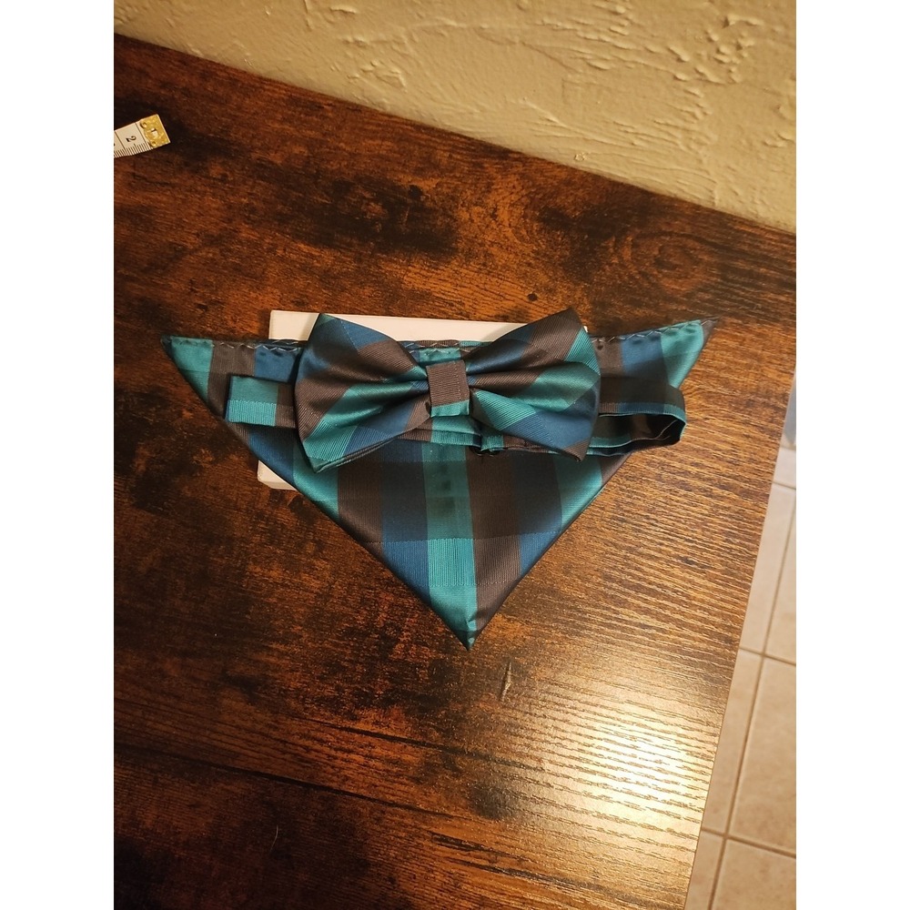 brand q Bowtie And Hankerchief